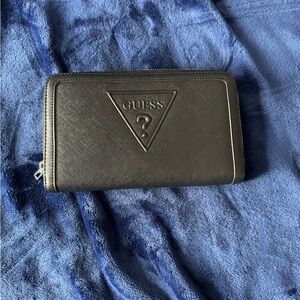 GUESS Black Embossed Logo Wallet